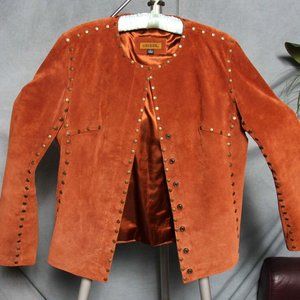 "In Suede" Studded Leather Jacket